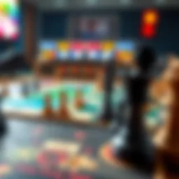 A vibrant game board showcasing various strategies