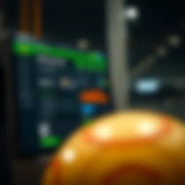 User interface showing account management for a charging site