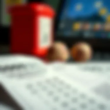 A close-up of a lottery ticket and betting slip