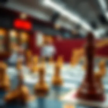 A strategic board game symbolizing betting tactics