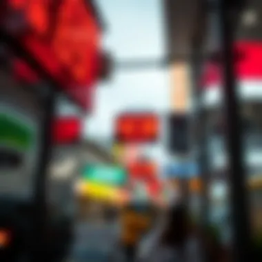 A close-up of temperature indicators in Busan displaying fluctuating readings