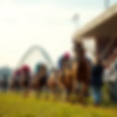 The Excitement of Contemporary Horse Racing Modern horse racing event with spectators