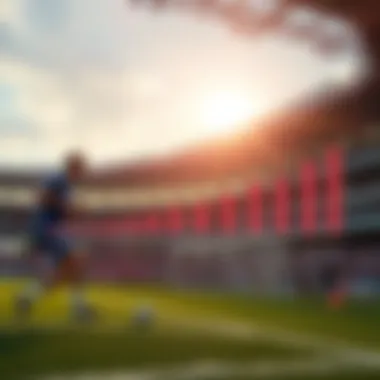 Graph illustrating the economic contributions of sports development programs