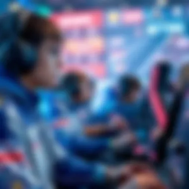 Illustration showcasing the evolution of esports betting