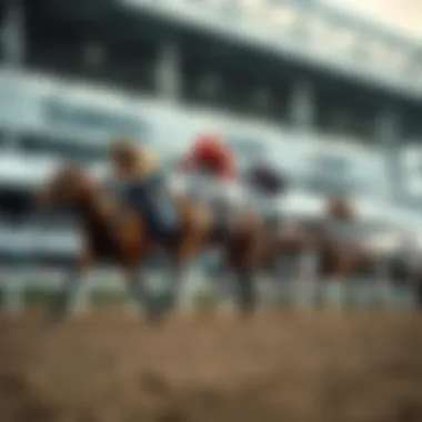 Diagram illustrating horse racing rules