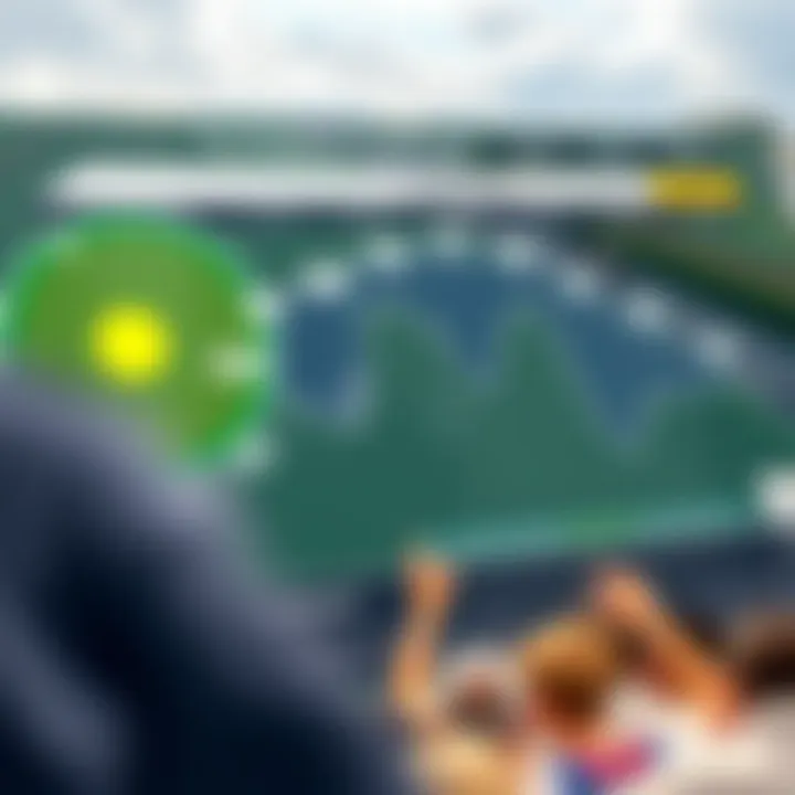 Weather forecast chart for horse racing