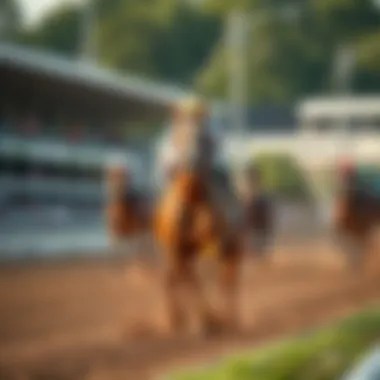 The Excitement of Horses Racing on the Track Horses racing on the track