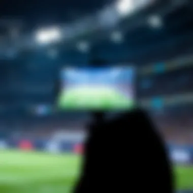 Illustration of innovative streaming technology for sports