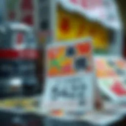 Japanese lottery ticket with colorful design