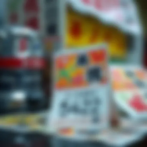 Japanese lottery ticket with colorful design