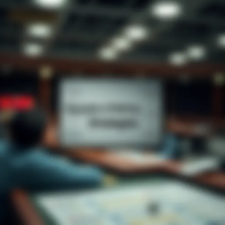 A conceptual diagram showing principles of betting strategies in the lottery