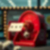 Visual representation of a lottery draw mechanism