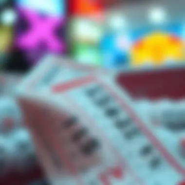 A visual representation of lottery ticket patterns