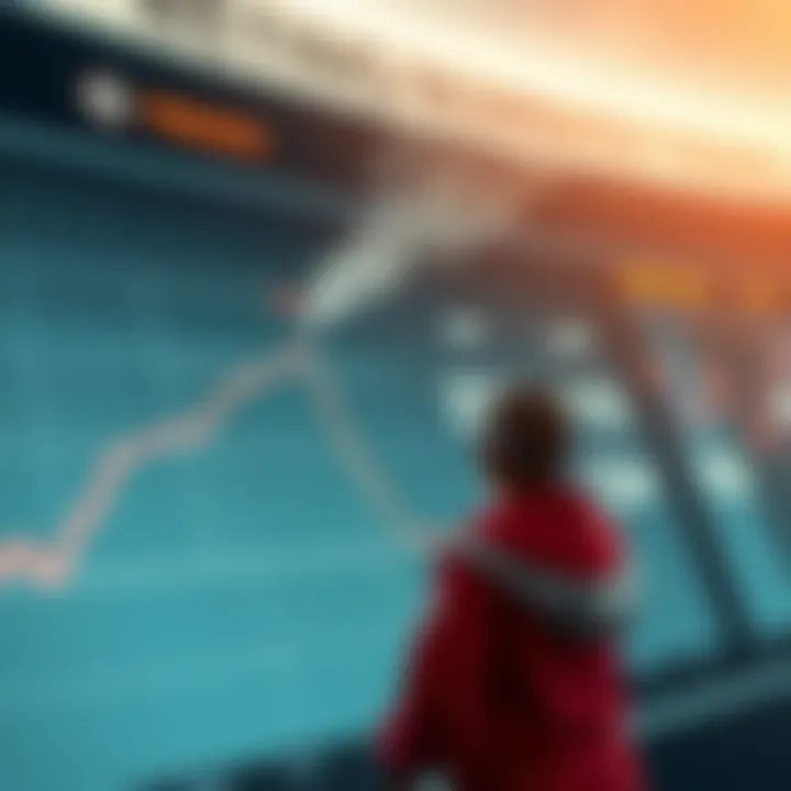 Graph depicting lottery number trends