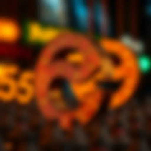 A collection of symbolic numbers representing luck