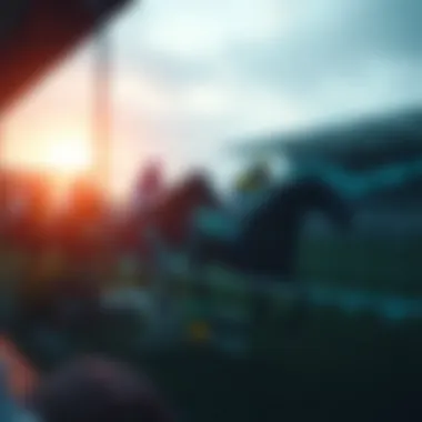 A graph displaying market trends in horse racing