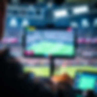 Live sports betting analysis interface