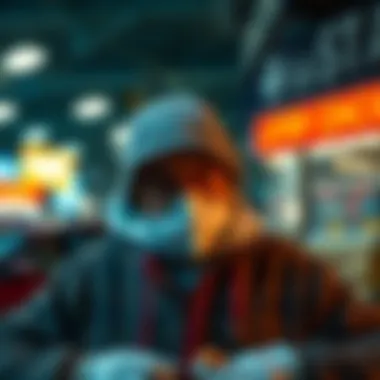 Visual representation of protective measures against scams