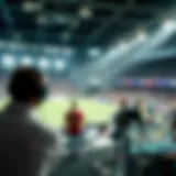 Dynamic sports broadcasting scene