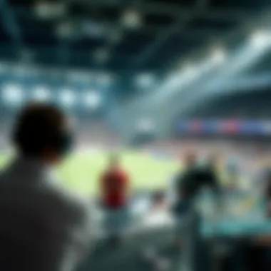 Dynamic sports broadcasting scene